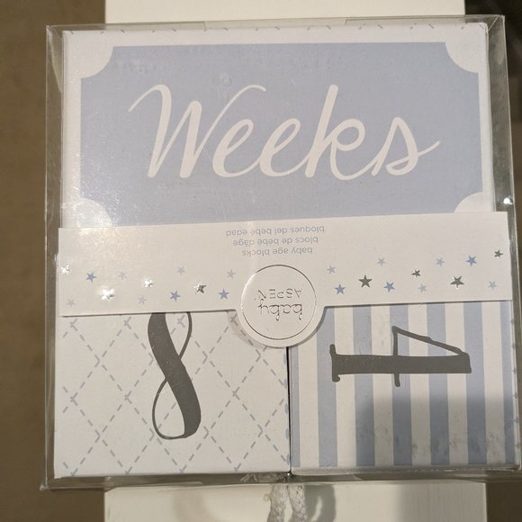 Baby Aspen age blocks - Picture 1 of 1